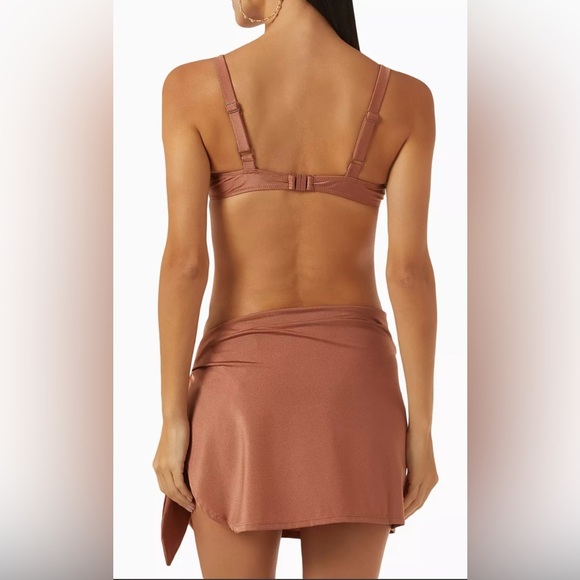 NEW SOLID & STRIPED - The Mini Wrap Pareo in Stretch Nylon - Picture 2 of 7